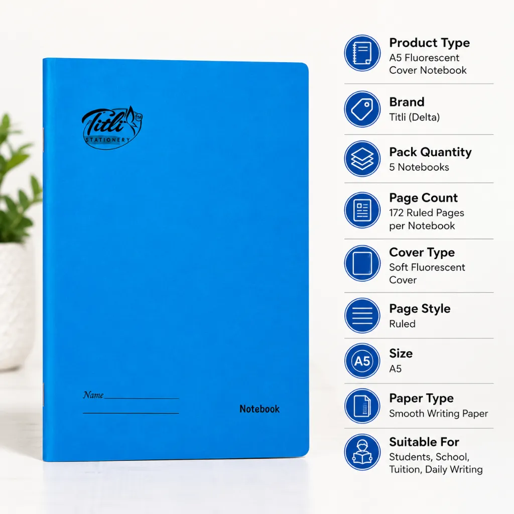 Titli (Delta) A5 Fluorescent Cover.webp