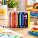 Camel Wax Crayons Extra Long – 13 Shades Multicolor for Kids Coloring (5).webp