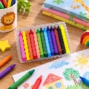 Camel Wax Crayons Extra Long – 13 Shades Multicolor for Kids Coloring (2).webp