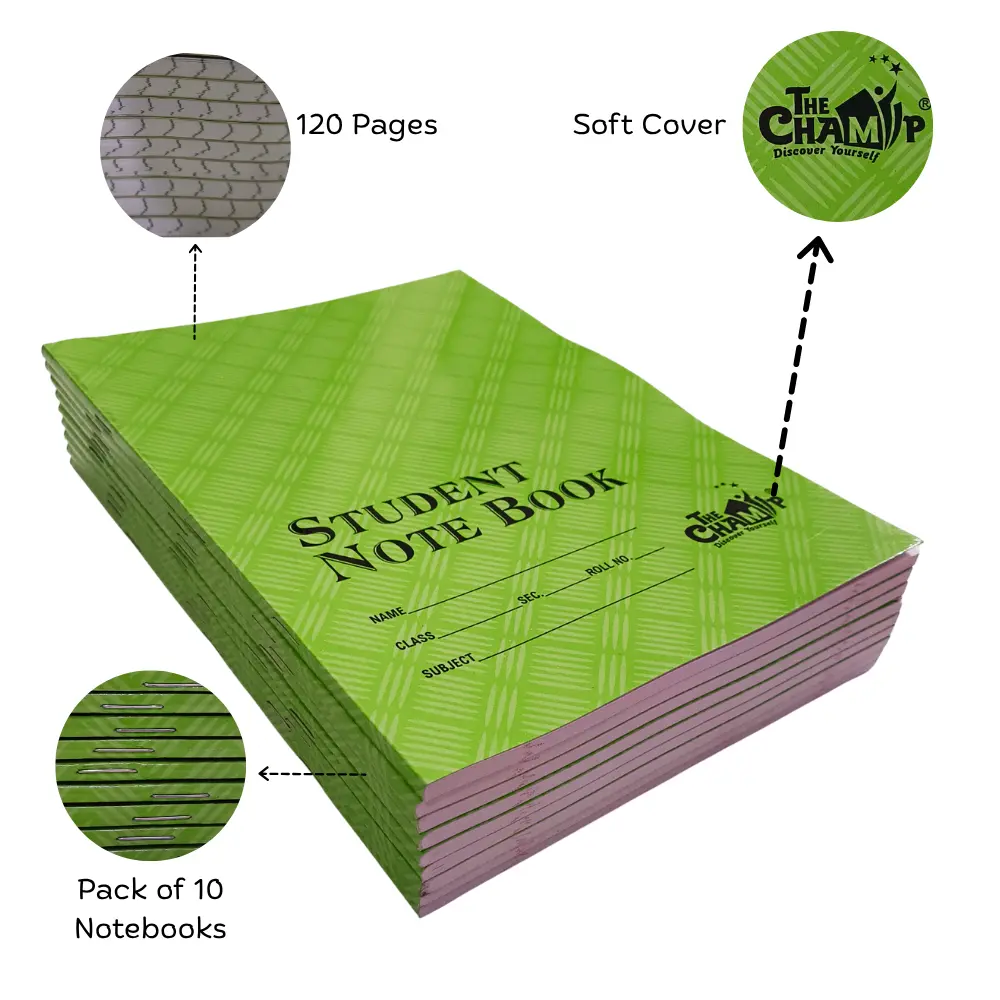 A5 Single Line Notebooks – Pack of 10 – 120 Pages – Soft Cover (3).webp