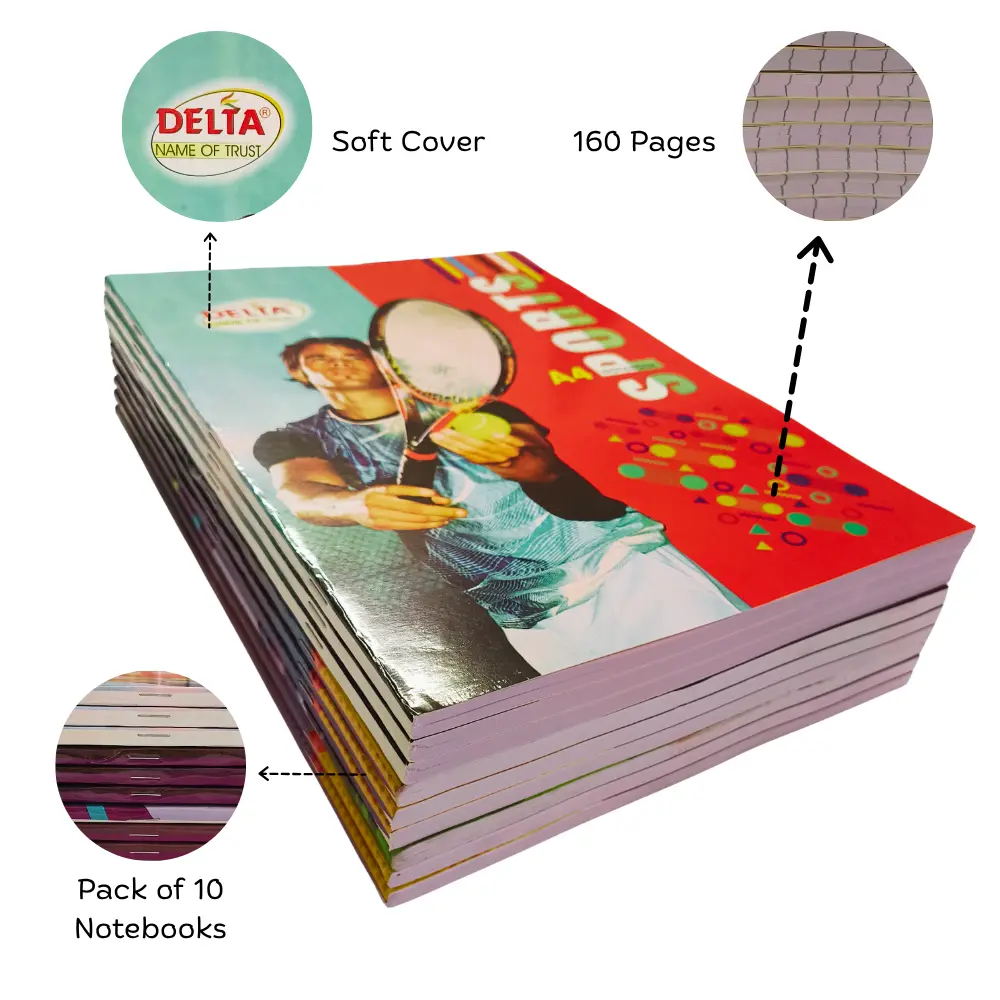 A4 Notebooks – Pack of 10 – 160 Ruled Pages – Soft Cover (3).webp