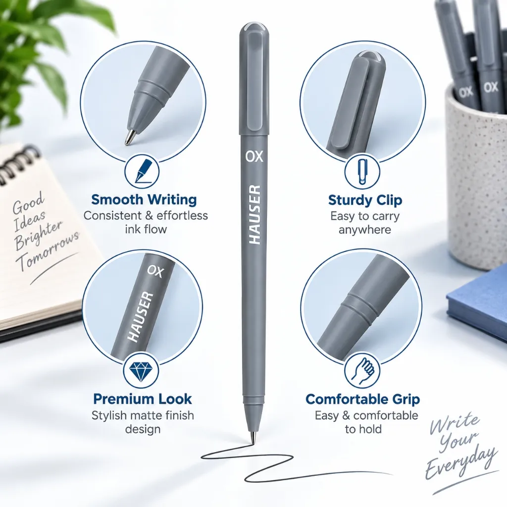 Hauser XO Black Ball Pen (2).webp