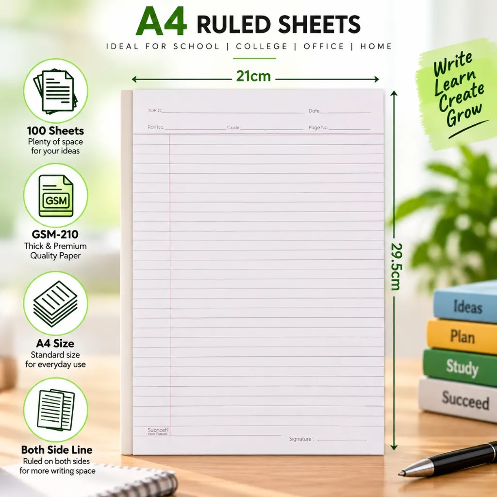 The Champ A4 Double Side Ruled Sheets (4).webp