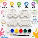 DIY Vehicle Painting Kit for Kids  4 Vehicle Figures with 6 Paint Colors & Brush (4).webp