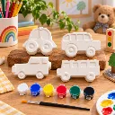 DIY Vehicle Painting Kit for Kids  4 Vehicle Figures with 6 Paint Colors & Brush (2).webp
