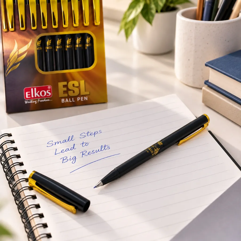 Elkos ESL Blue Ball Pen Pack of 10.webp