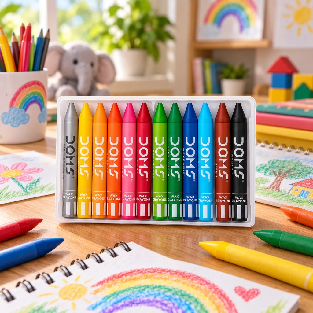DOMS Wax Crayons 12 Shades (4).webp