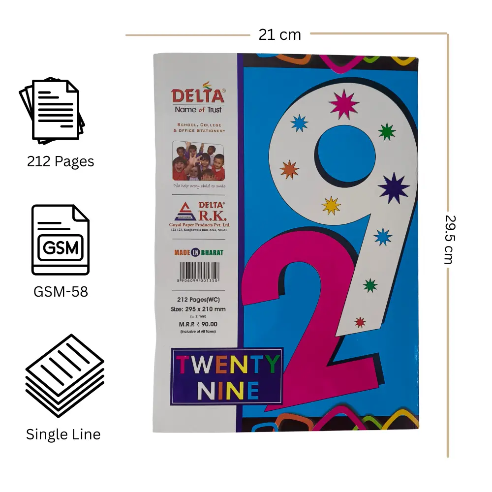 A4 Notebooks – Pack of 6 – 212 Ruled Pages – Soft Cover (4).webp