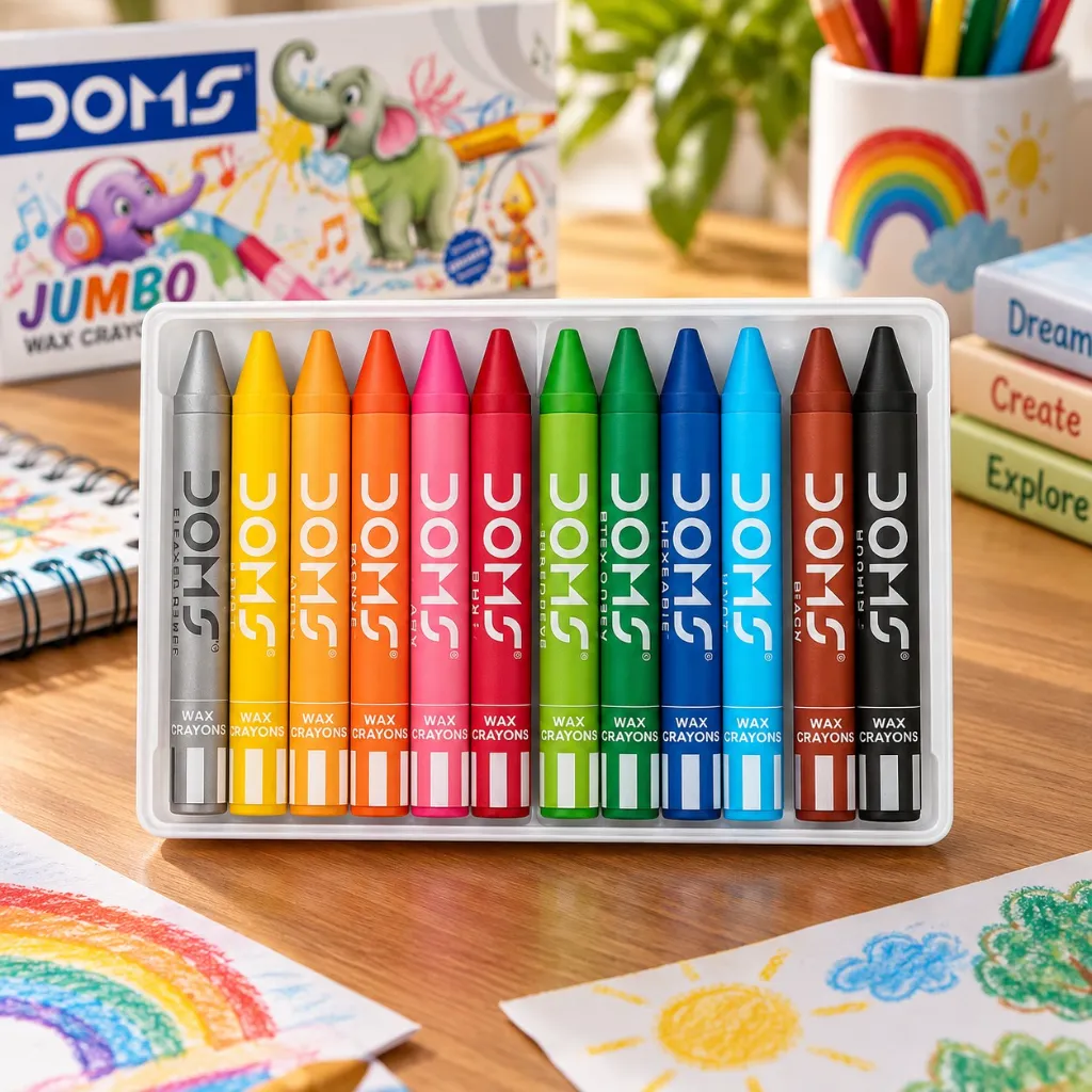 DOMS Wax Crayons 12 Shades (3).webp