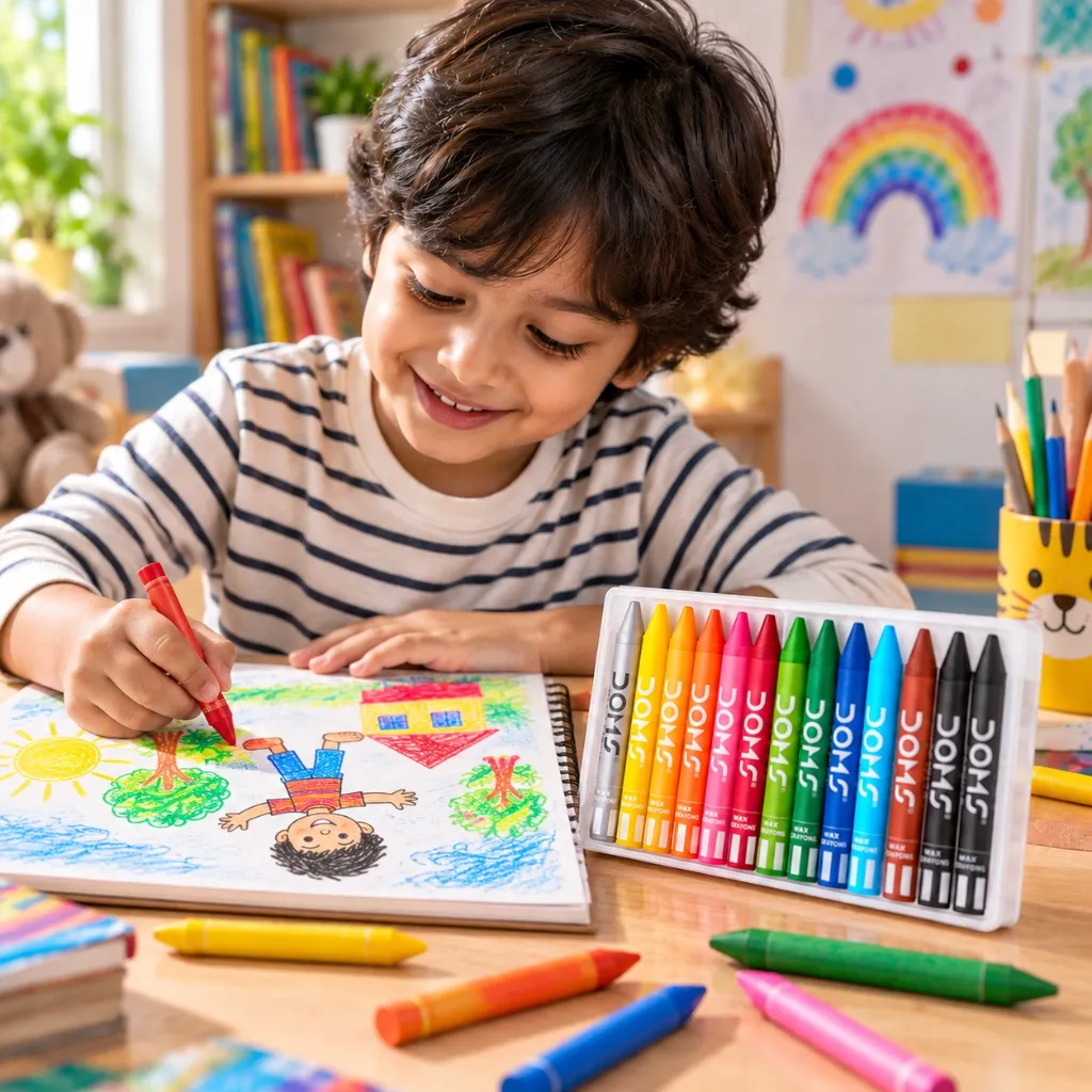 DOMS Wax Crayons 12 Shades (2).webp