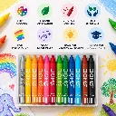 DOMS Wax Crayons 12 Shades.webp
