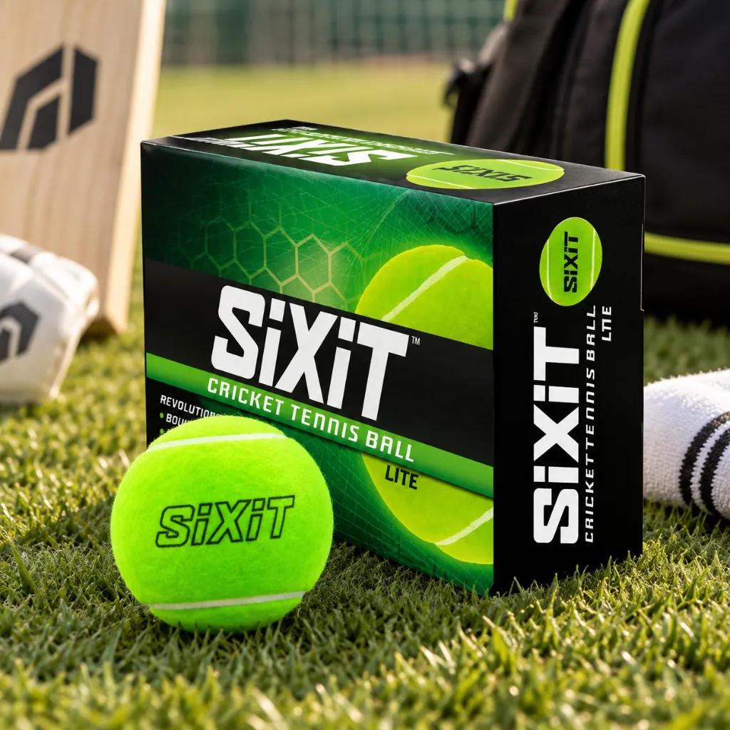Sixit Lite Cricket Tennis Balls Pack of 6 (3).webp