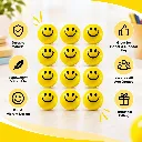 Soft Yellow Smiley Balls Pack of 12 (4).webp