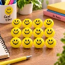 Soft Yellow Smiley Balls Pack of 12.webp