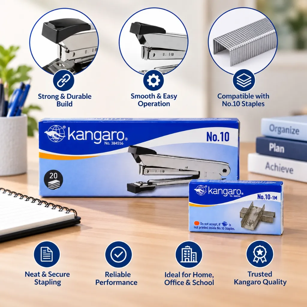 Kangaro HP10 All Metal Stapler (4).webp
