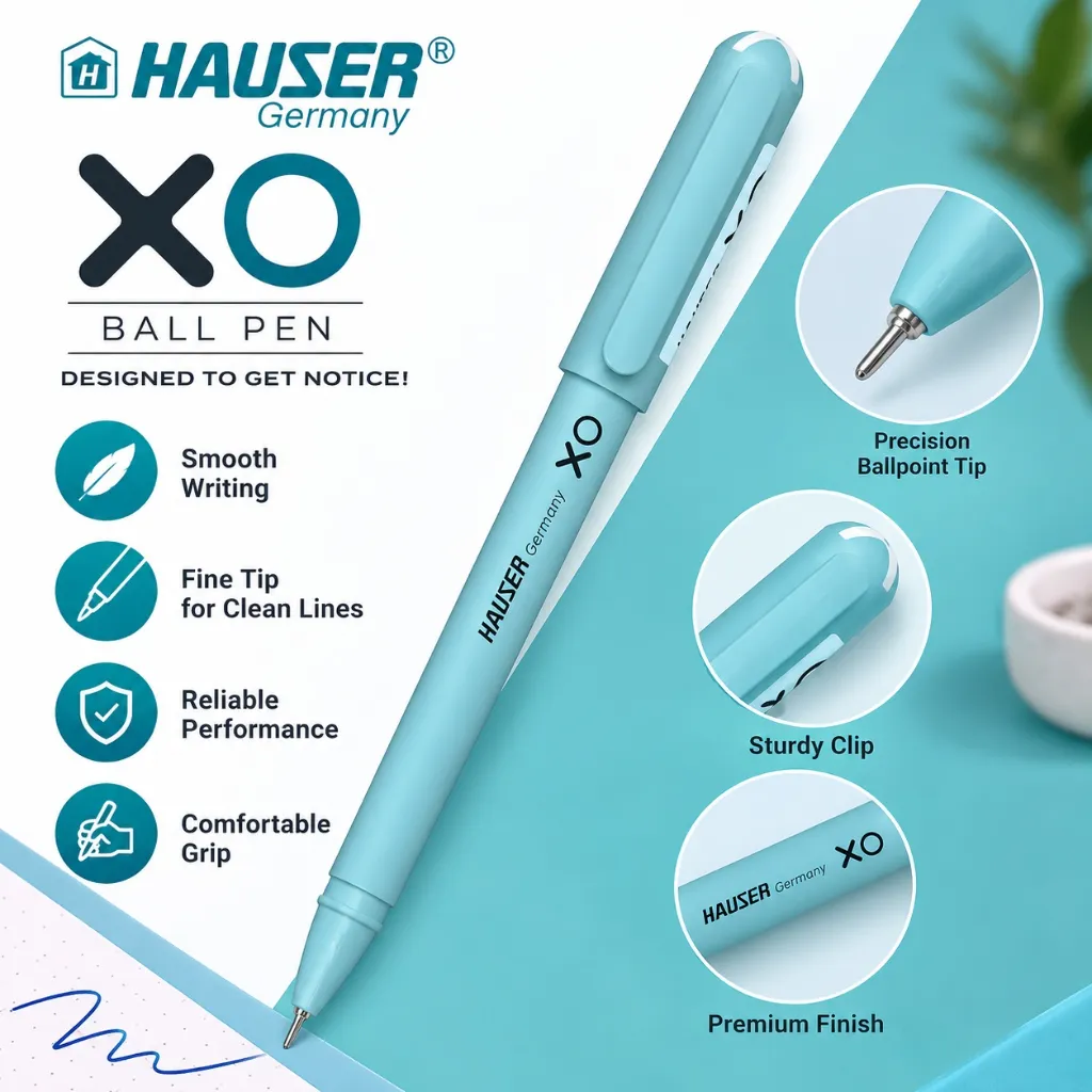 Hauser XO 0.7mm Ball Pen Tumbler Pack of 50 (2).webp