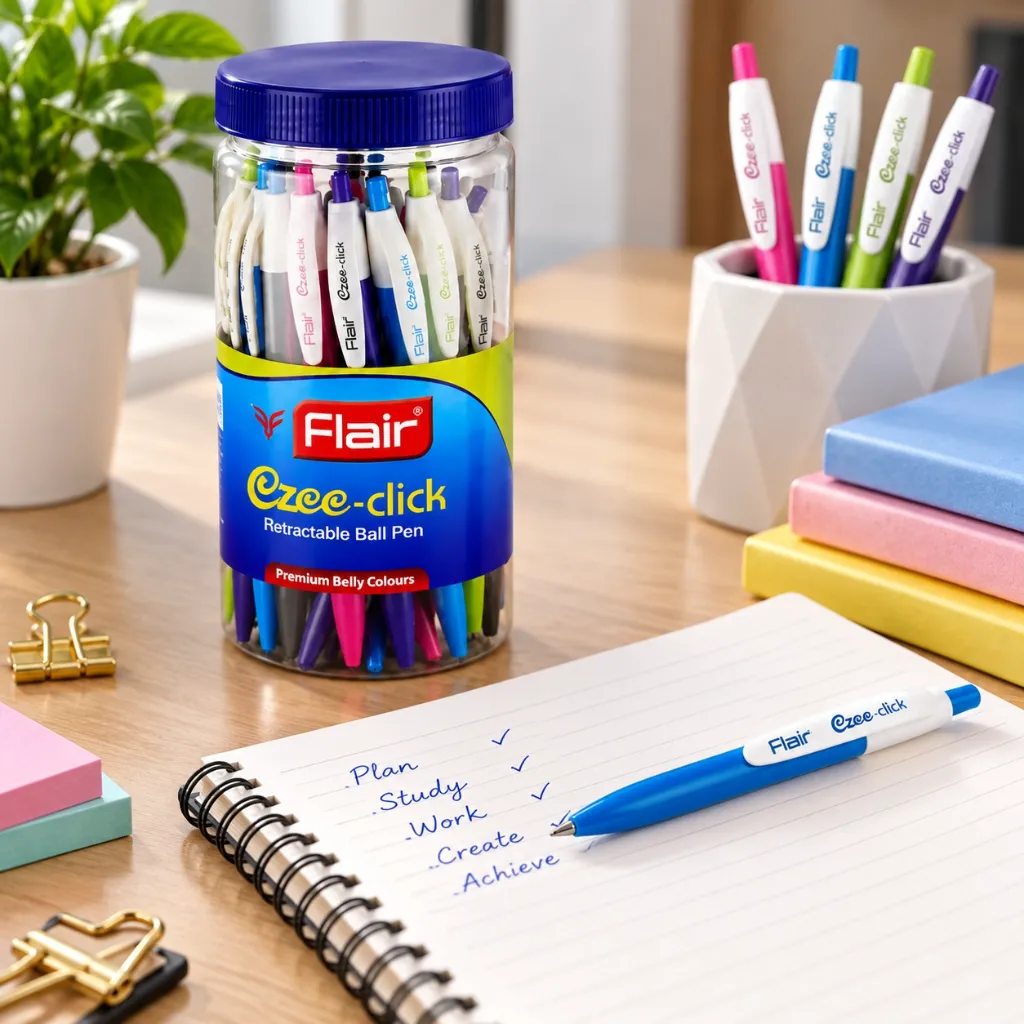 Flair Ezee Click Ball Pen Jar Pack of 25.webp