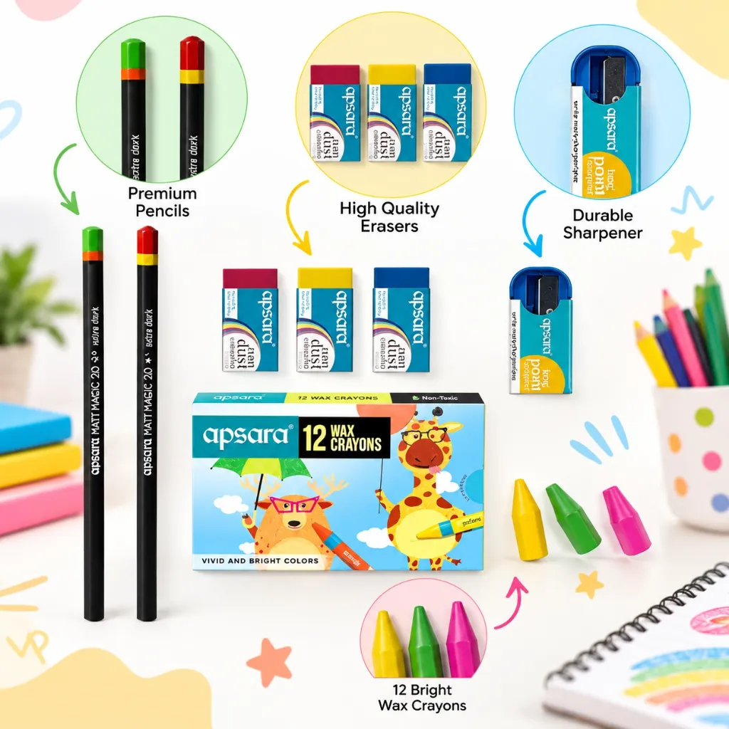 Apsara Joy Kit – Complete Stationery Kit for Exams, School & Daily Use (4).webp