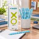 Hauser XO 0.7mm Ball Pen – Pack of 10 Smooth Writing Blue Ink Matte Finish.webp