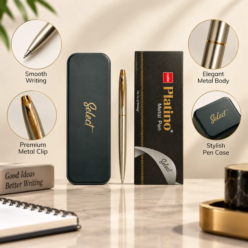 Platino Metal Pen Gift Set – Stainless Steel Premium Ball Pen with Gift Box (4).webp