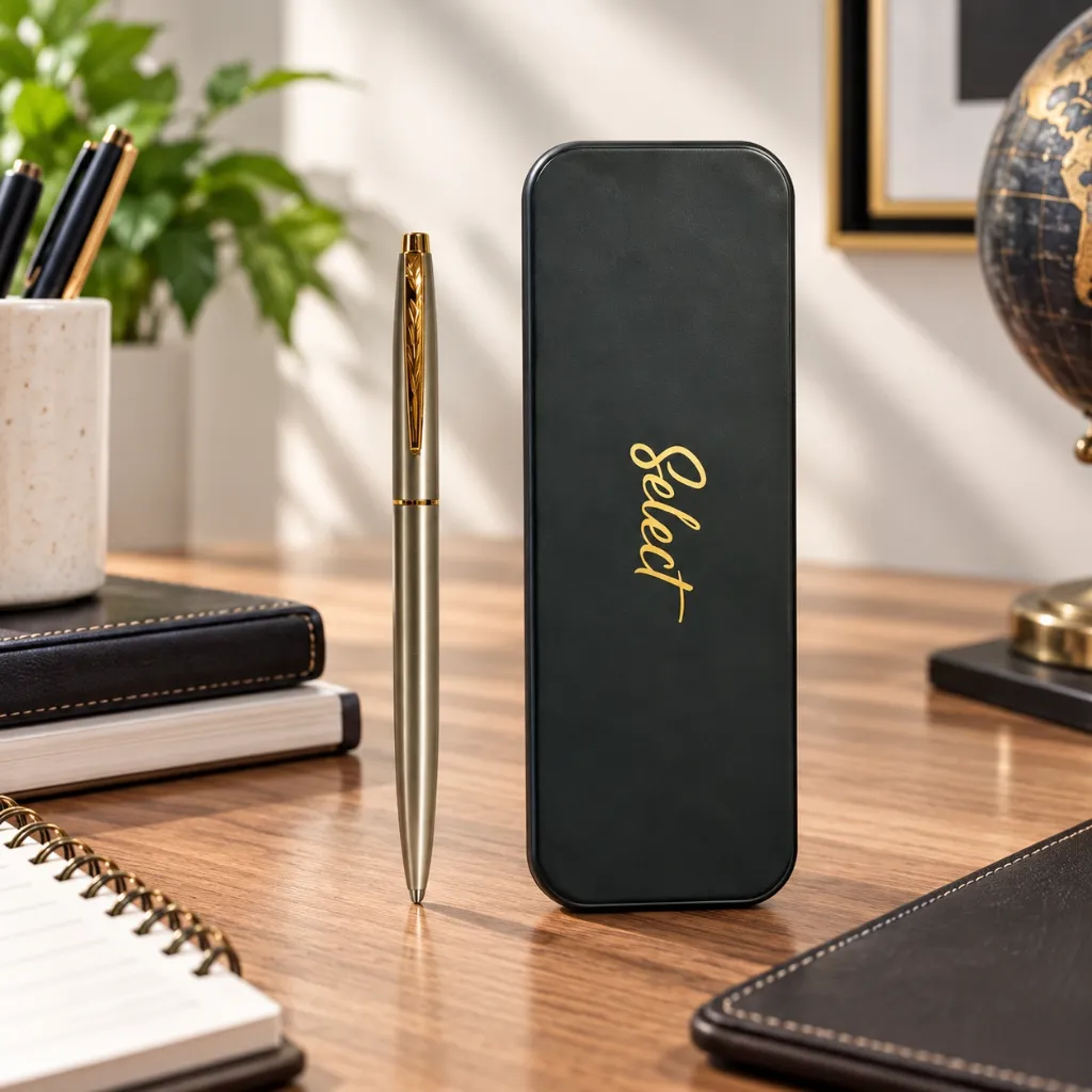 Platino Metal Pen Gift Set – Stainless Steel Premium Ball Pen with Gift Box (2).webp