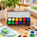 Camel Poster Colours – 12 Shades (10ml Each) Non-Toxic Paint Set with Brush & Palette (2).webp