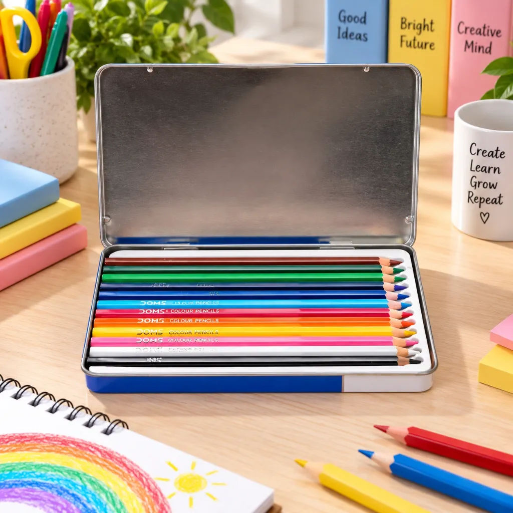 DOMS Super Soft Colour Pencils – 12 Shades (4).webp