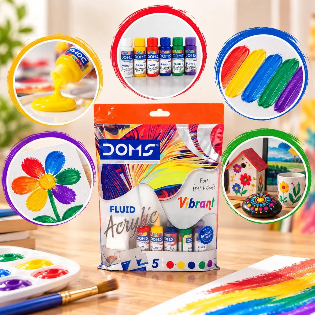 Doms Fluid Acrylic Colors Kit – Set of 5 (3).webp