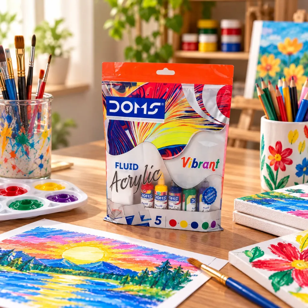 Doms Fluid Acrylic Colors Kit – Set of 5 (2).webp