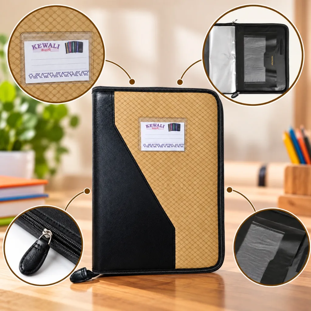 A4 Faux Leather Executive File Folder with Zip (2).webp