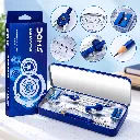DOMS Geofine Geometry Box – Light Blue Complete Geometry Set for Students & Drawing.webp