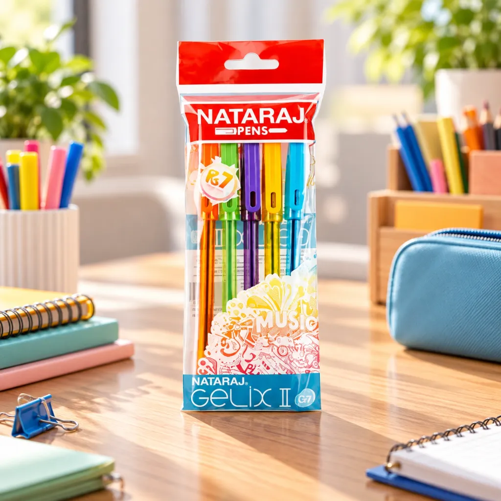 Nataraj Gelix 2 Gel Pen Pack of 5.webp