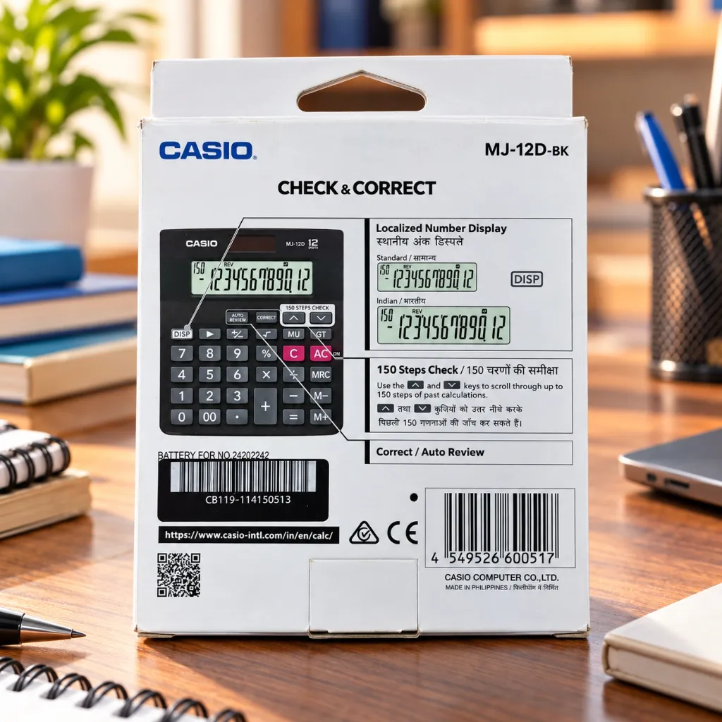 CASIO MJ-12D-BK Desktop Basic Calculator (4).webp