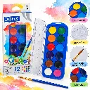 DOMS Aqua Colour Cakes  12 Shades with Brush  Watercolour Set for Kids, School & Art Activities (2).webp