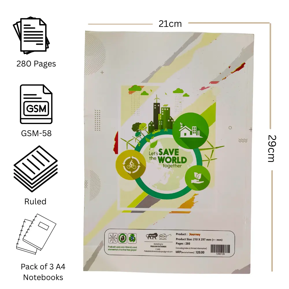 A4 notebook pack