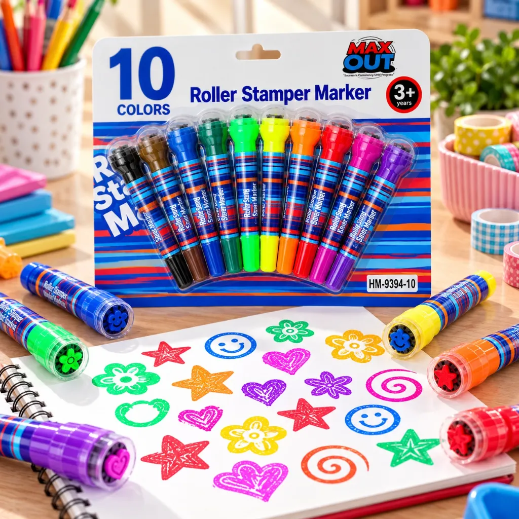 Barby Dog Roller Stamper Marker Set of 10 Colors.webp