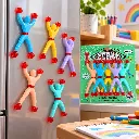 Popcorn Sticky Wall Man  Wall Climbing Sticky Toy  Multicolor Wall Climbing Figure Toy for Kids (5).webp