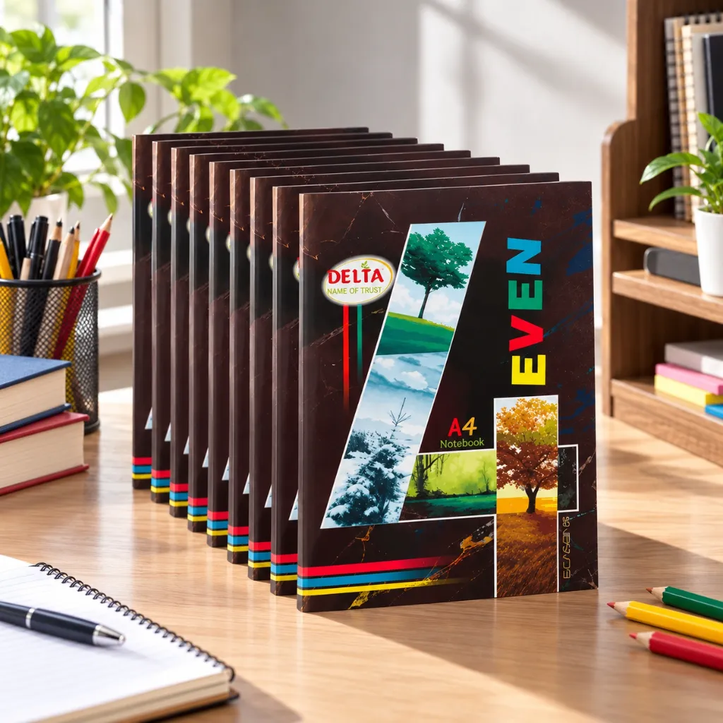 Delta A4 Notebook Pack of 10 – 132 Ruled Pages Soft Cover Student & Office Notebook Set (2).webp