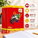 Prakash A4 Semi Rough Notebook Pack of 4– 300 Ruled Pages – Soft Cover Student Notebook (4).webp
