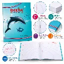 Delta Fish School Notebook – Pack of 4 – 96 Ruled Pages – Soft Cover Student Notebook (4).webp