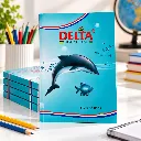 Delta Fish School Notebook – Pack of 4 – 96 Ruled Pages – Soft Cover Student Notebook (3).webp