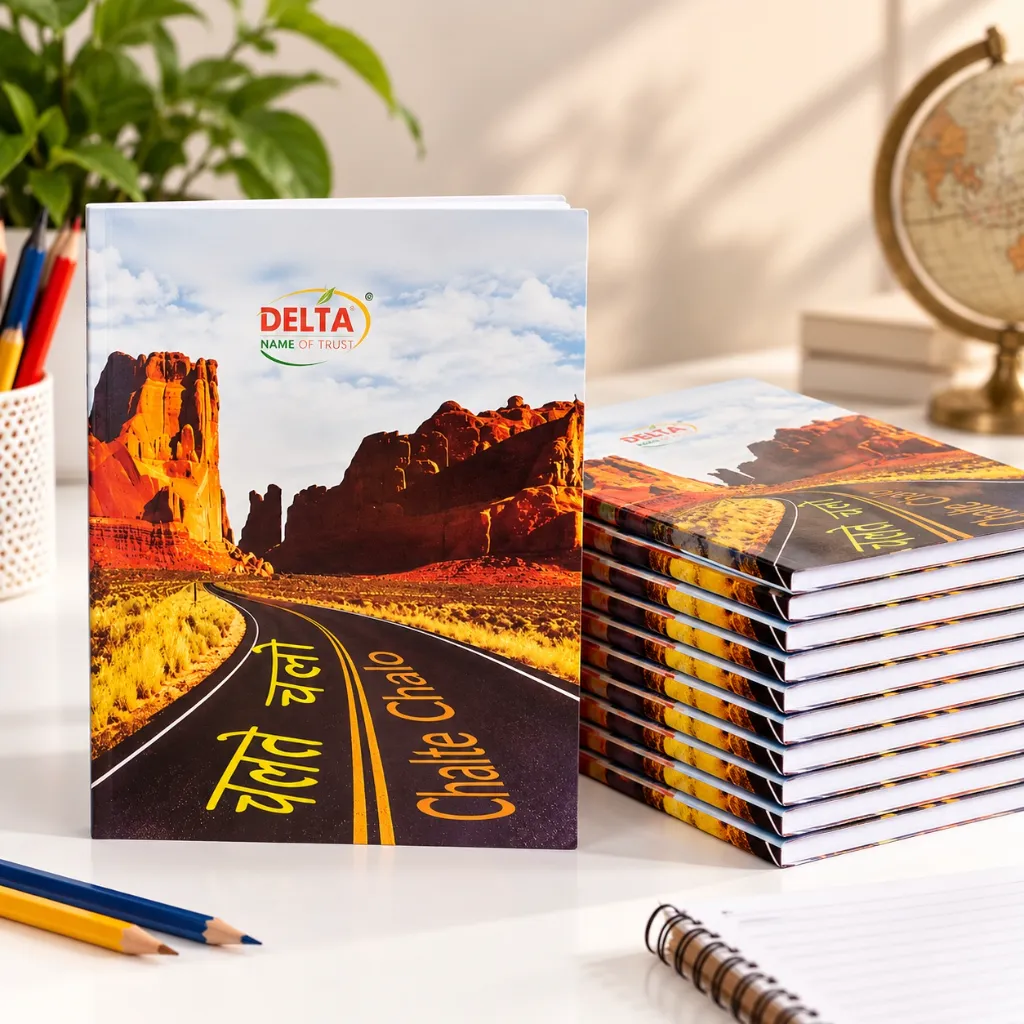 Delta English Four Line Notebook Pack of 10 – A5 Size – 84 Pages Handwriting Practice Notebook.webp
