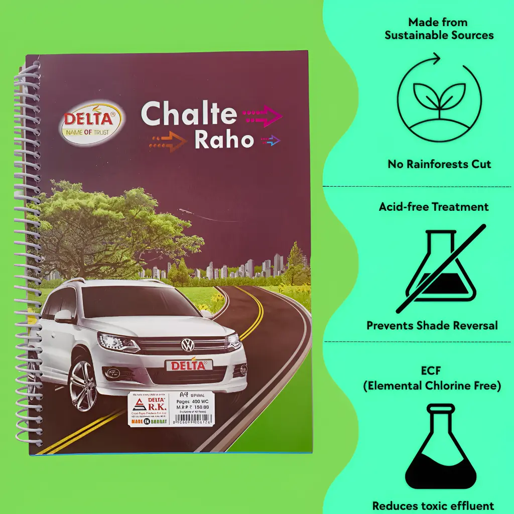 A4 Spiral Notebook - 400 Pg - Unruled (4).webp