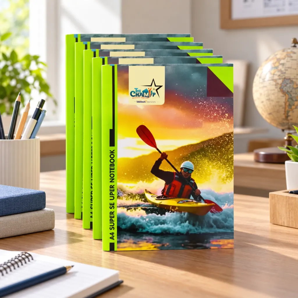 The Champ A4 Notebook Pack of 5 – 184 Ruled Pages – Soft Cover Student Writing Notebook (4).webp