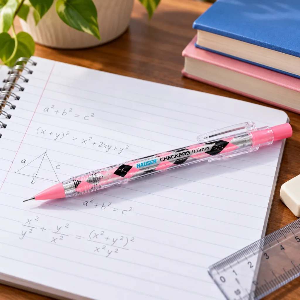 Hauser Checkers Mechanical Pencil 0.5 mm Pack of 10  Writing & Drawing Pencils (2).webp