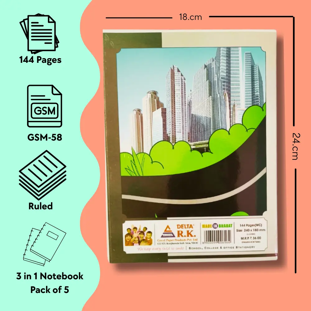 A5 3 in 1 Notebook - 144 pg (3).webp