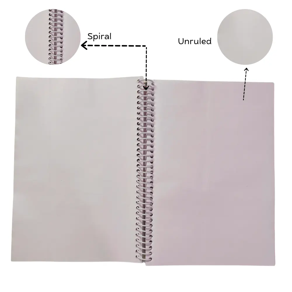 Delta spiral notebook