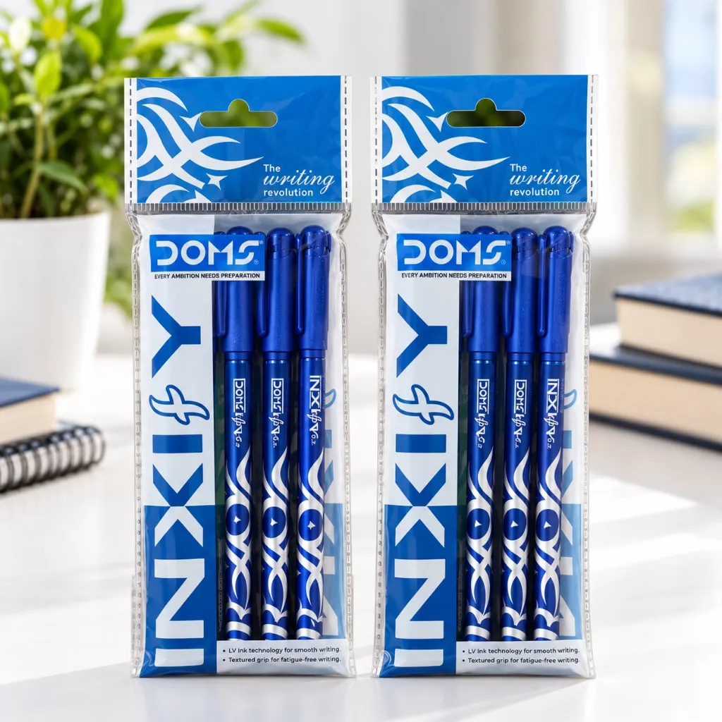DOMS Inxify Ball Pen  Pack of 10  2 Packets  Smooth Writing Pen (4).webp
