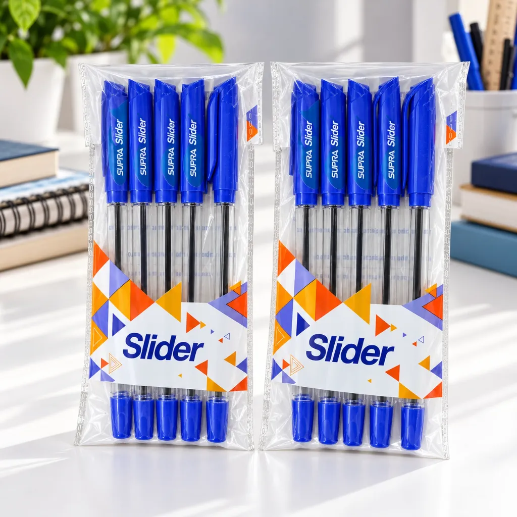 Supra Slider Ball Pen Pack of 10  2 Packets  Smooth Writing Pen for Everyday Use (4).webp