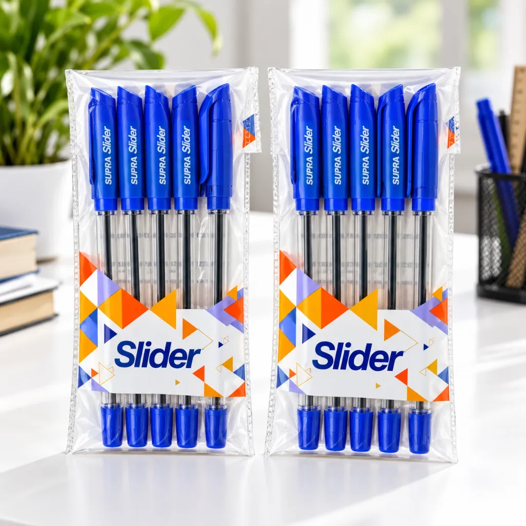 Supra Slider Ball Pen Pack of 10  2 Packets  Smooth Writing Pen for Everyday Use (3).webp